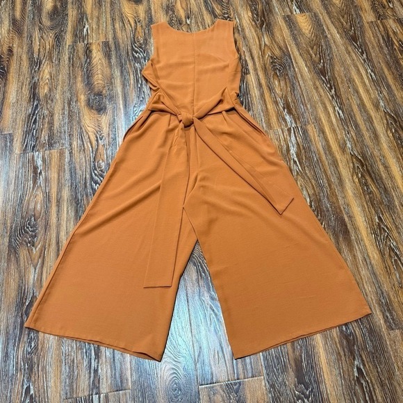 Everly Pants - Everly Women's Size M Jumpsuit‎ / Romper in Burnt Orange Color Tie Waist Tank